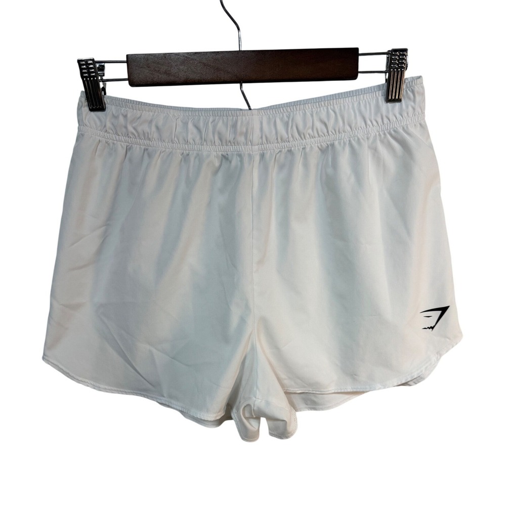 Gymshark Training Shorts Athletic Running Women's M White Gym Fitness